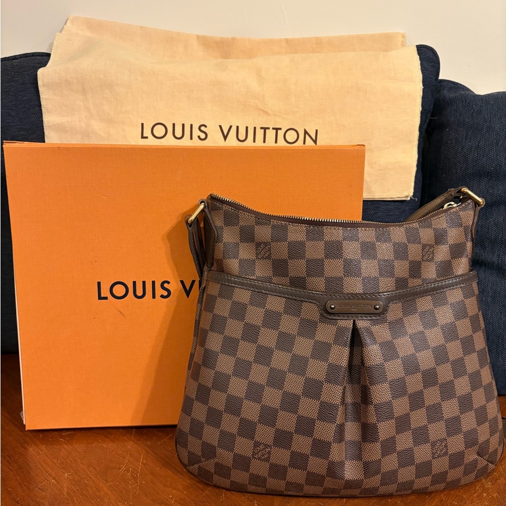 LV Bloomsbury PM Damier Ebene Brown Leather Crossbody/Shoulder Bag